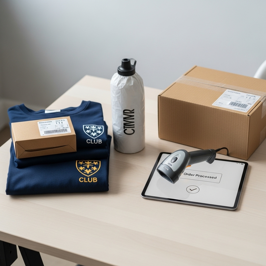 Order fulfillment process at Kitvendr's Glasgow facility